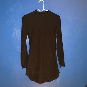 black skin tight dress